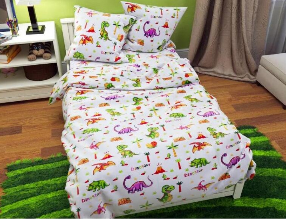 Постільна білизна Динозаврики, бязь (Підл. на рез.)