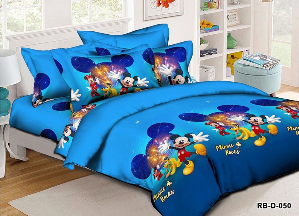 Постільна білизна Мінні Маус, ранфорс (Підл. на рез.)