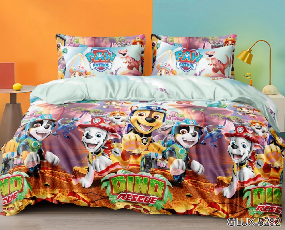 Постільна білизна Діно Патруль, бязь (Підлітковий)
