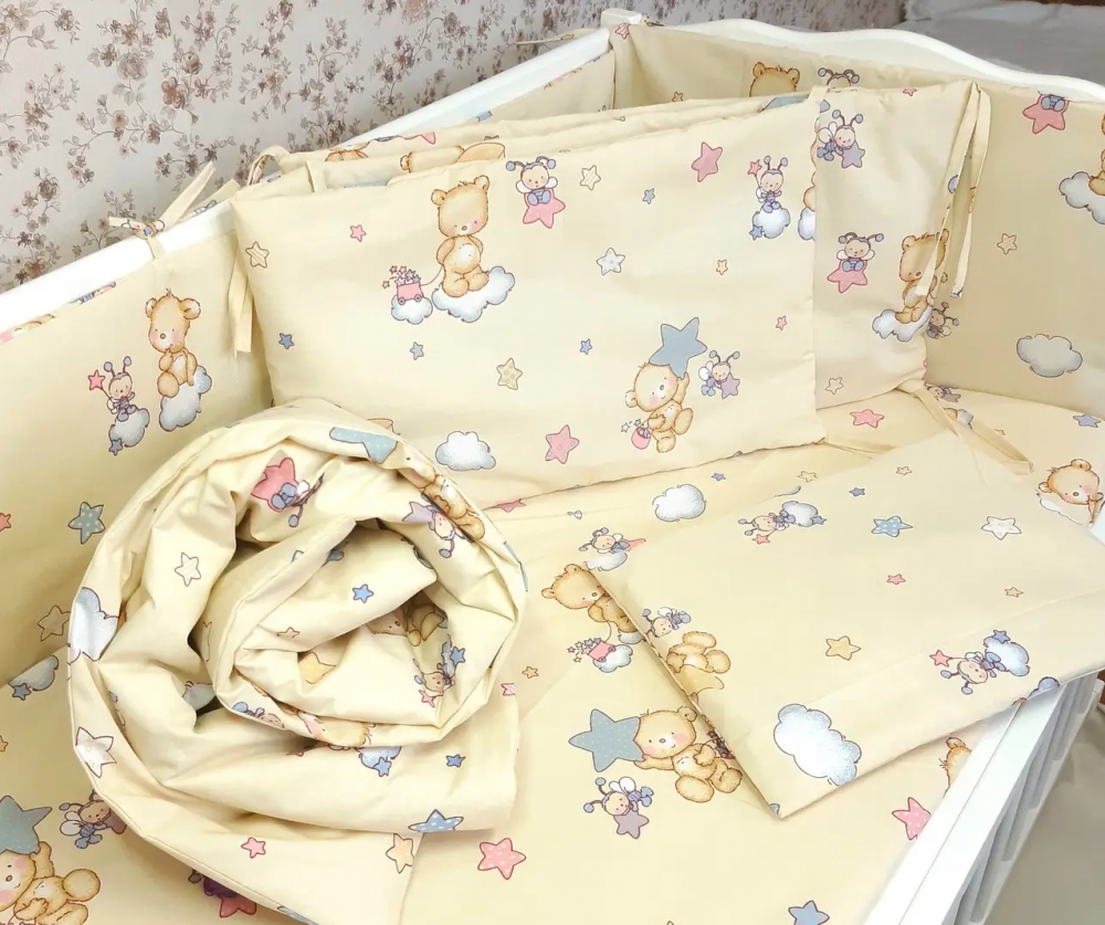 Постільна білизна Хмаринка жовта, бязь (Підлітковий)