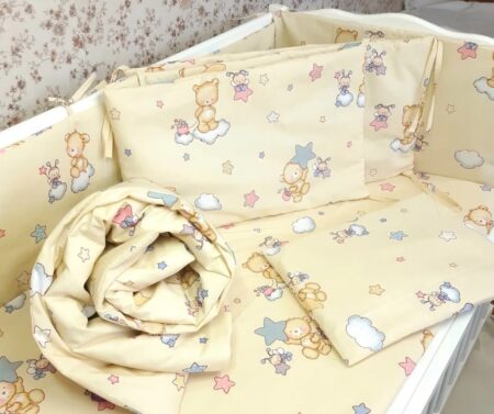 Постільна білизна Хмаринка жовта, бязь (Дитячий)