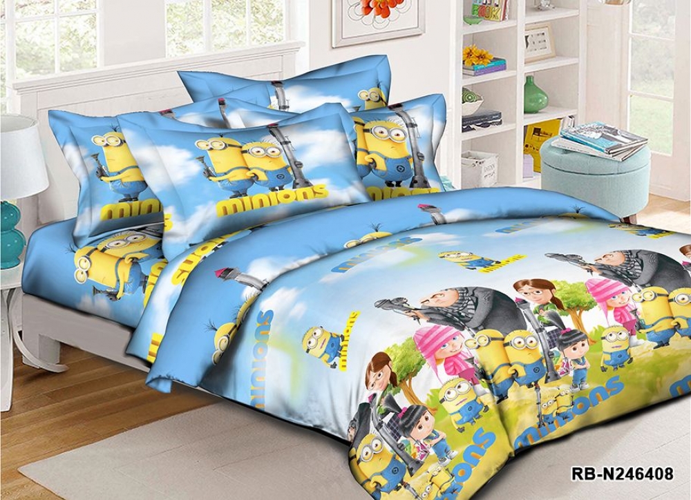 Постільна білизна Посіпаки, ранфорс (Полут. на рез.)