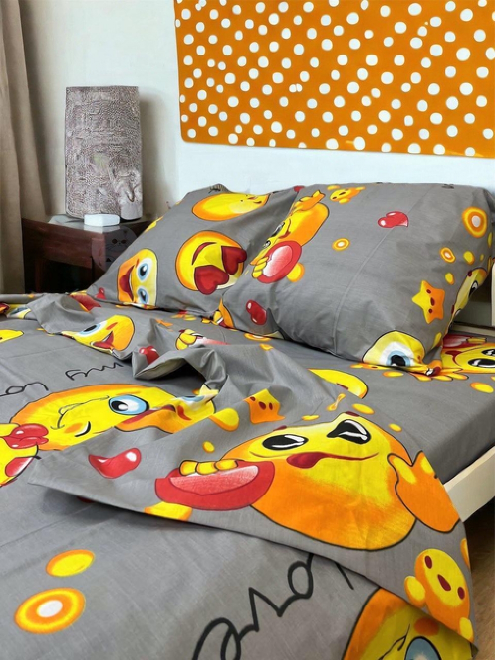 Постільна білизна Емодзі, бязь (Полут. на рез.)