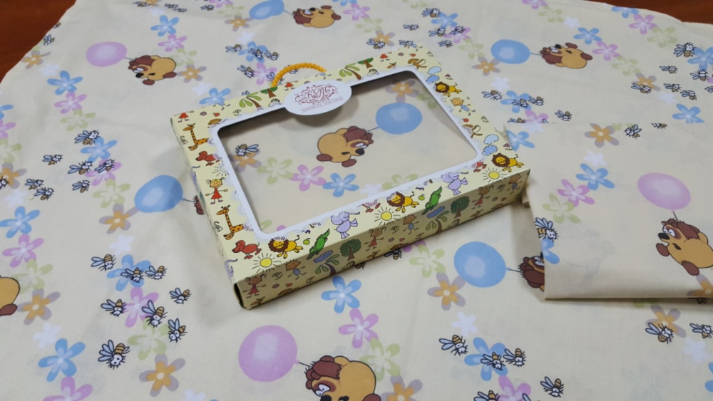 Постільна білизна Вінні жовтий, бязь (Полуторний) - obrazek 2