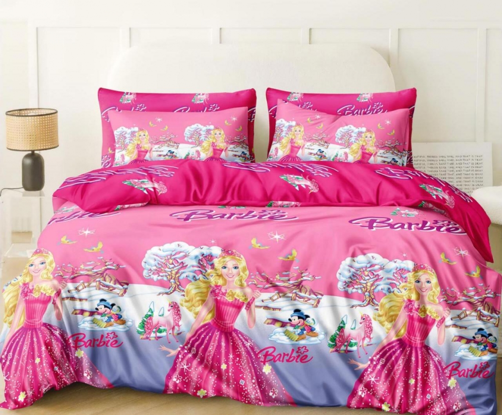Постільна білизна Барбі, бязь (Дитячий на рез.)