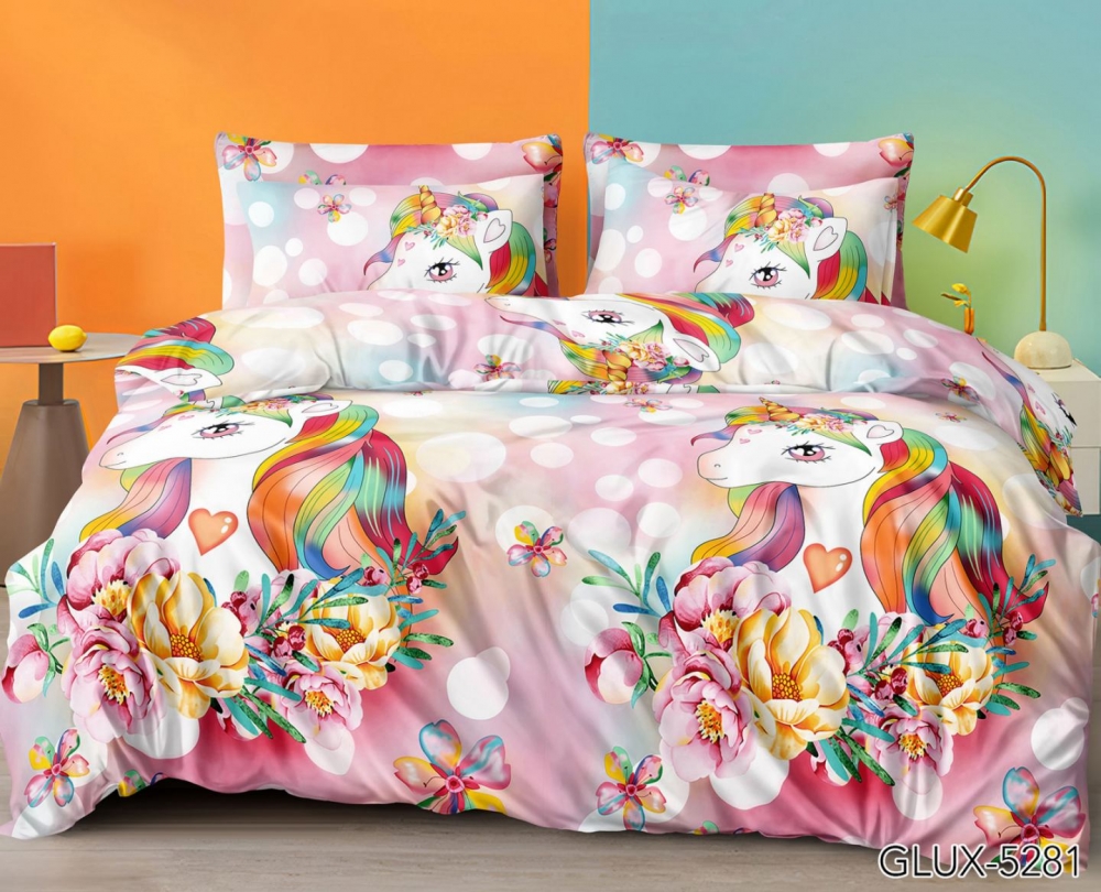 Постільна білизна Єдиноріг, бязь (Підлітковий)